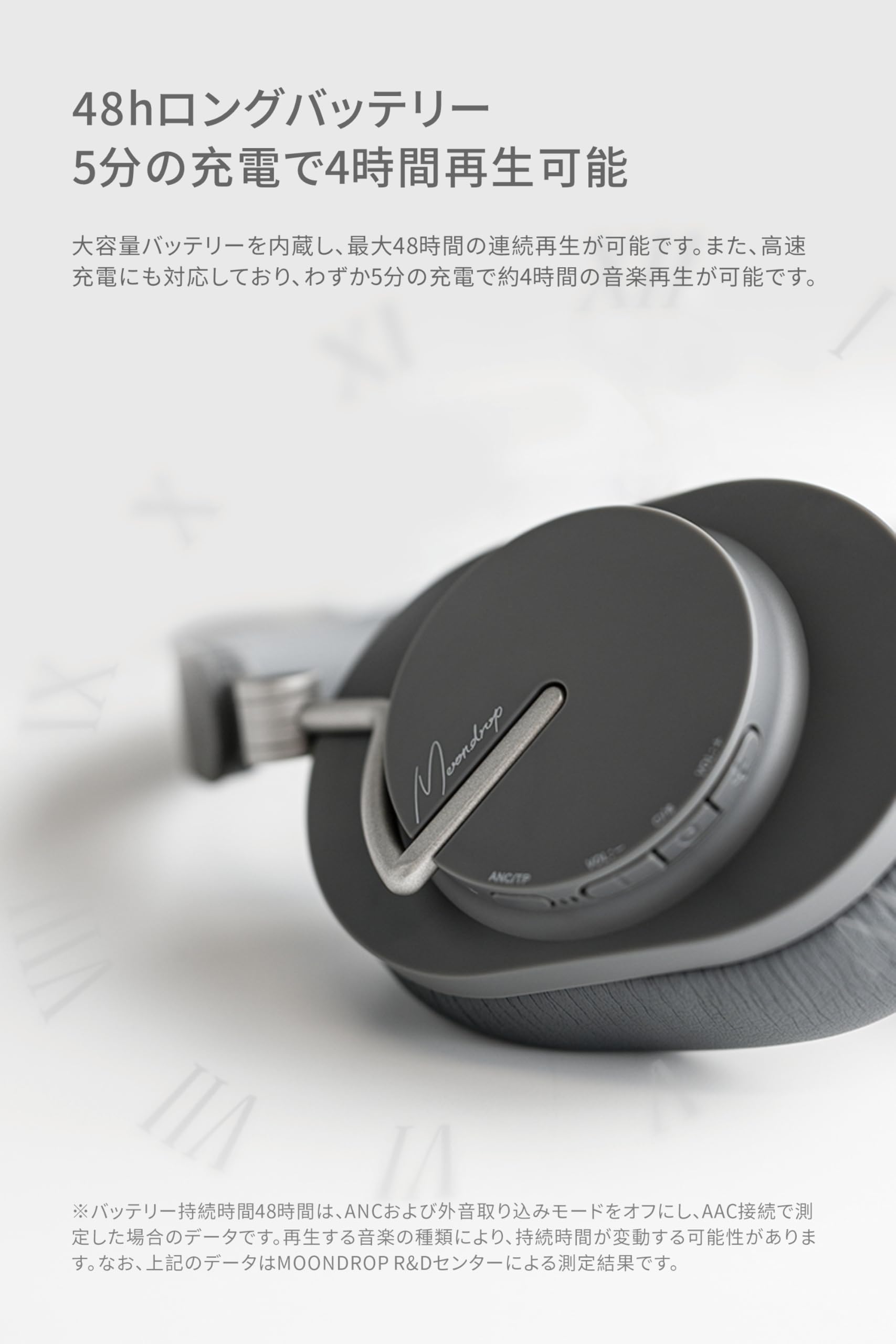 最新モデル】水月雨MOONDROP羽翼 Edgeワイヤレスヘッドホン【未使用品 水月雨、処女作の通常モデルとなるLDAC対応＆ANC搭載のBluetooth